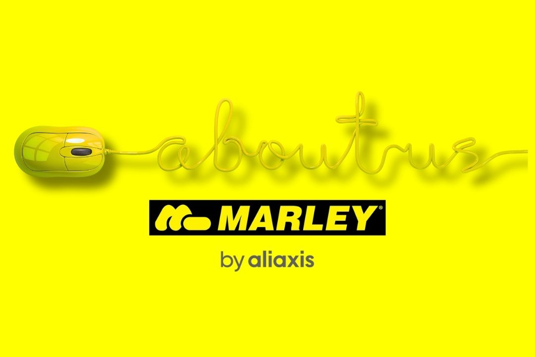 Marley icon with a yellow wired mouse reading about us