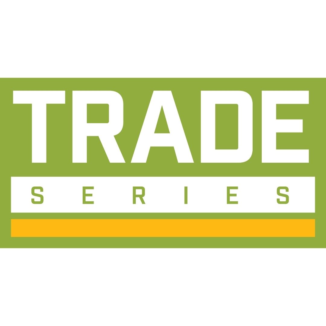 Trade Series logo in green, white and yellow