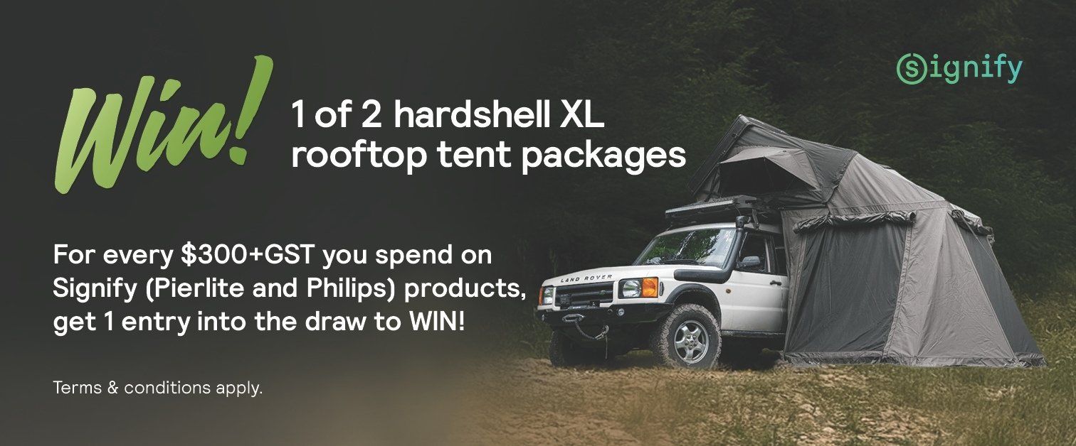 Vehicle with rooftop tent attached